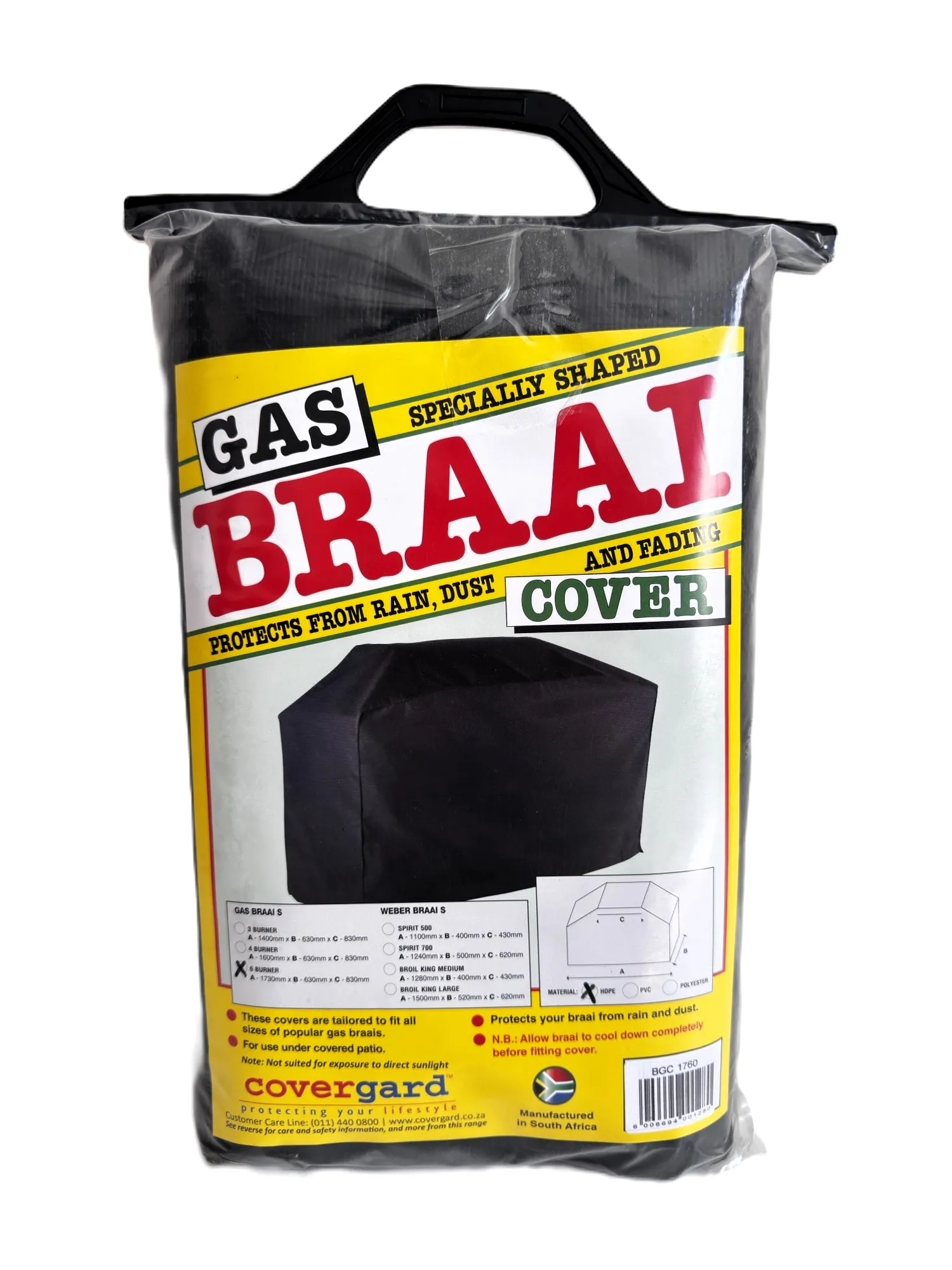 Budget-Braai Gas 6 Burner Cover