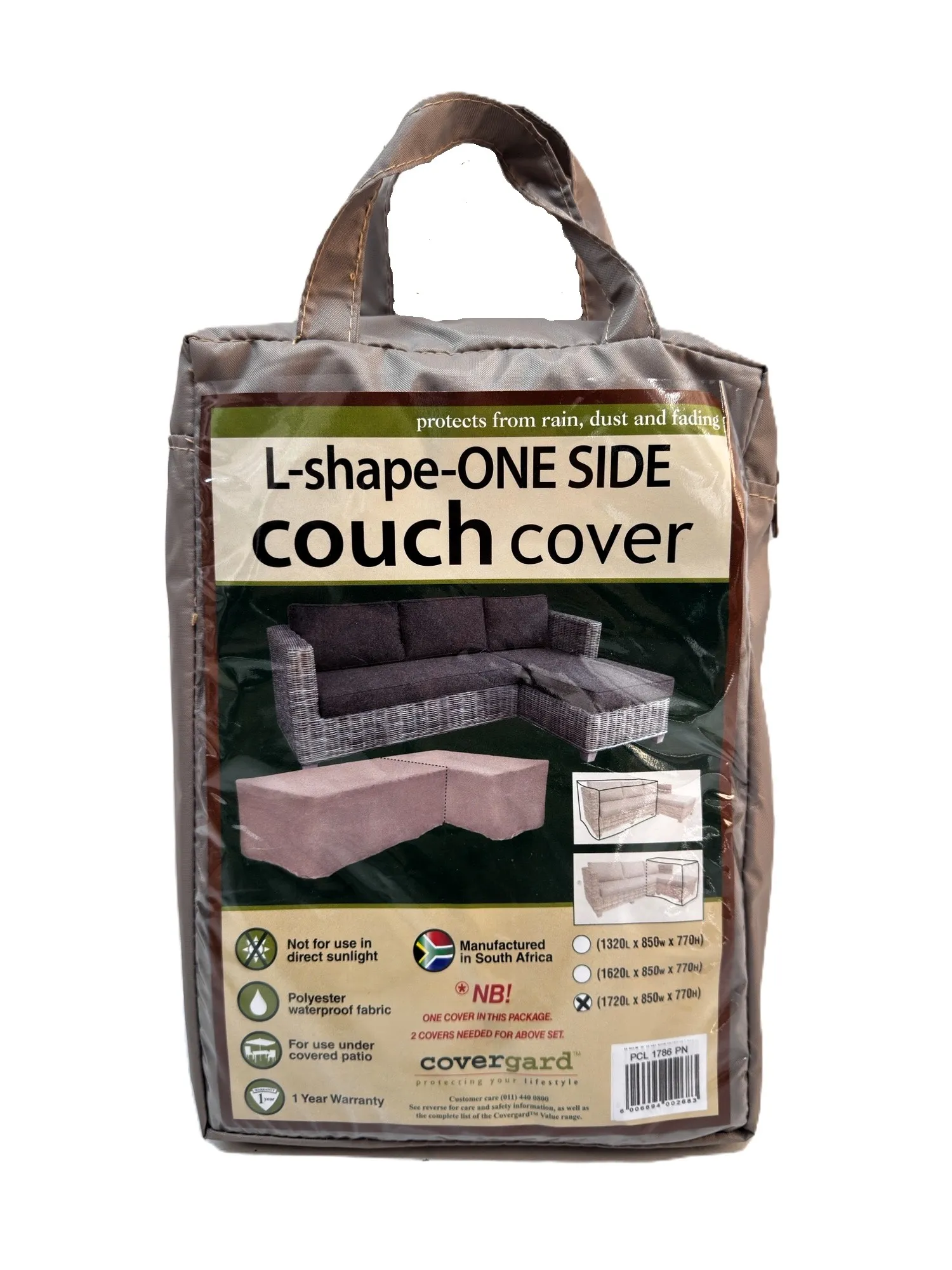 Value-Poly/PVC L Couch Cover Small